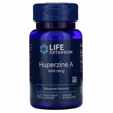 Life Extension, Huperzine A, 200 mcg, 60 Vegetarian Capsules