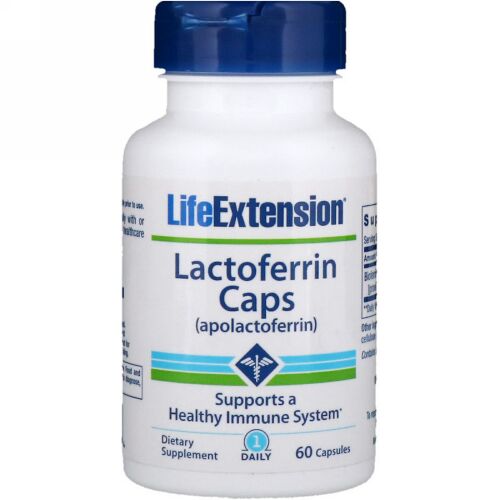Life Extension, ラクトフェリンカプセル、60粒