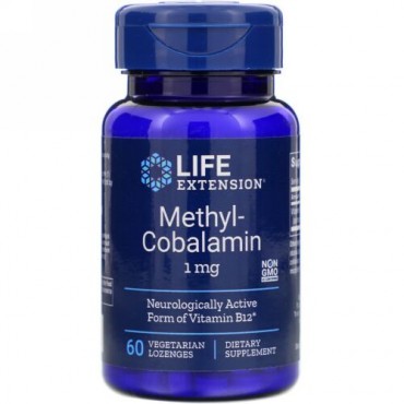 Life Extension, Methylcobalamin, 1 mg, 60 Vegetarian Lozenges