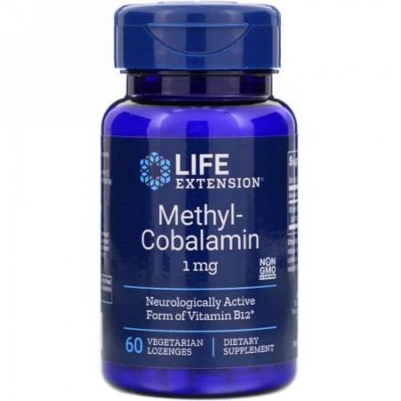 Life Extension, Methylcobalamin, 1 mg, 60 Vegetarian Lozenges