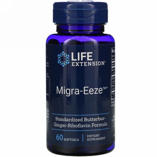 Life Extension, Migra-Eeze（マイグライーズ）、 ソフトジェル60粒