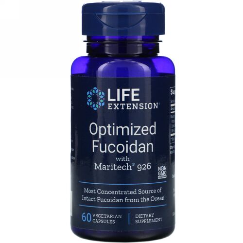 Life Extension, オプティマイズドフコイダンウィズマリテク926、植物性カプセル60粒