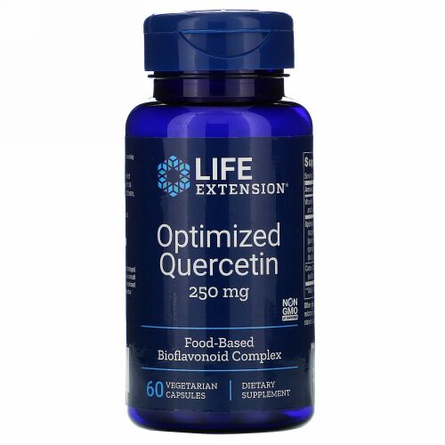 Life Extension, 最適化済みケルセチン、250 mg、ベジタリアン用カプセル60錠