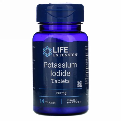 Life Extension, ヨウ化カリウム錠, 130mg, 14錠