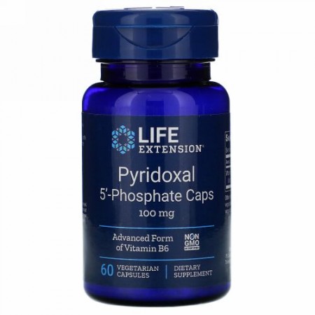 Life Extension, Pyridoxal 5'-Phosphate Caps, 100 mg, 60 Vegetarian Capsules