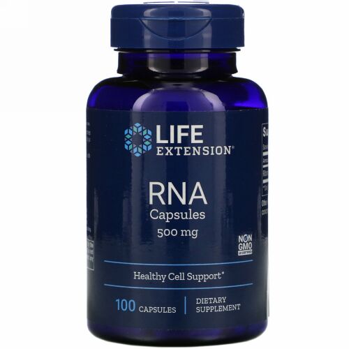 Life Extension, RNAカプセル、500mg、100粒