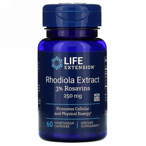 Life Extension, イワベンケイエキス、250mg、ベジカプセル60粒