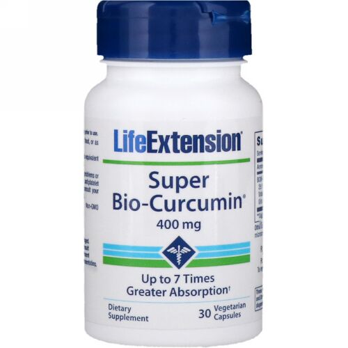 Life Extension, スーパーバイオクルクミン、400mg、ベジタリアンカプセル30個 (Discontinued Item)