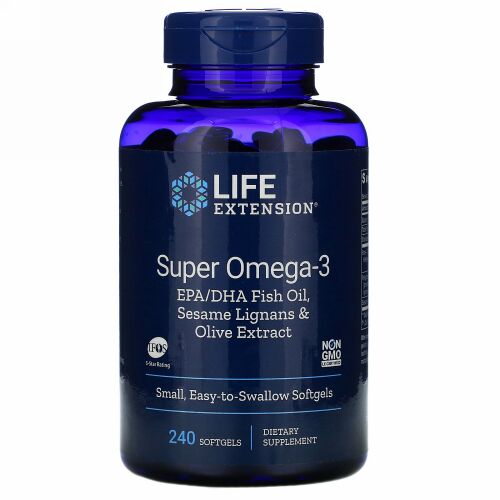 Life Extension, Omega Foundations, スーパーオメガ-3, 240ソフトジェル