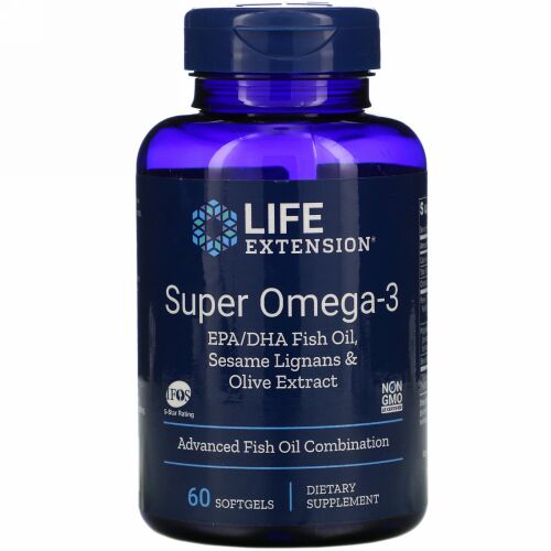 Life Extension, Super Omega-3, 60 Softgels