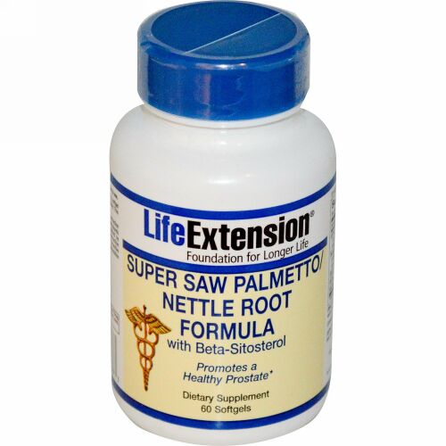 Life Extension, Super Saw Palmetto/Nettle Root Formula with Beta-Sitosterol, 60 Softgels (Discontinued Item)