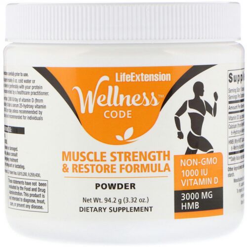 Life Extension, ウェルネスコード、筋力・回復フォーミュラ、3.32 oz (94.2 g) (Discontinued Item)