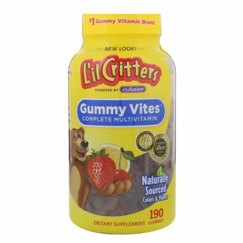 L'il Critters, グミバイツコンプリートマルチビタミン、190グミ