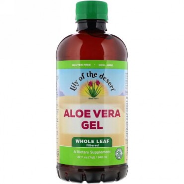 Lily of the Desert, Aloe Vera Gel, Whole Leaf Filtered, 32 fl oz (946 ml)