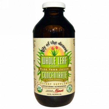 Lily of the Desert, アロエベラ ジュース、 茶葉濃縮、 16 fl oz (473 ml) (Discontinued Item)