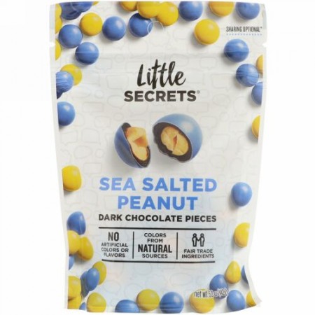 Little Secrets, ダークチョコレートピース、海塩ピーナッツ、5オンス (142 g)