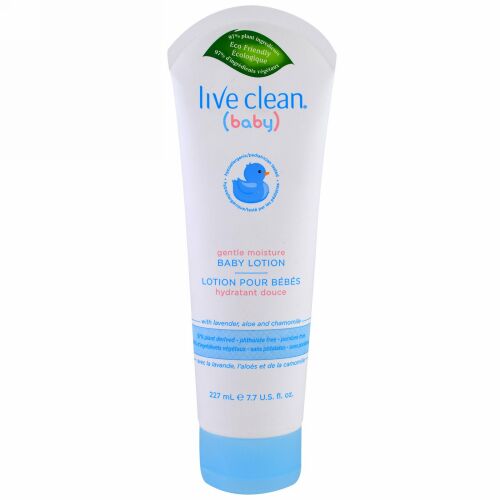 Live Clean, ベビー、ジェントルモイスチャー、ベビーローション、7.7液量オンス (227 ml)