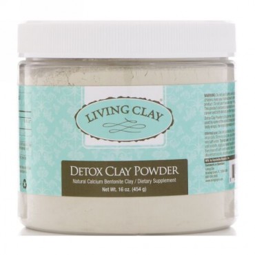 Living Clay, デトックスクレイ（泥）パウダー、16 oz (454 g) (Discontinued Item)
