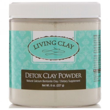 Living Clay, デトックスクレイパウダー、8 oz (227 g) (Discontinued Item)