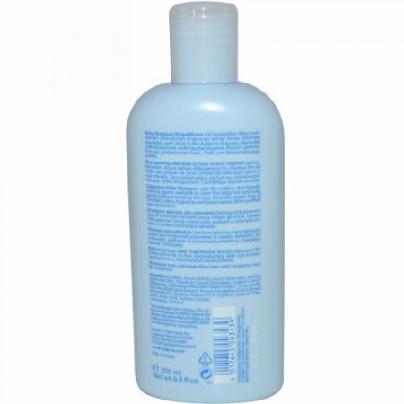 Logona Naturkosmetik, ベビーシャンプー, カレンデュラ, 6.8 液量オンス (200 ml) (Discontinued Item)