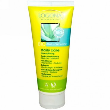 Logona Naturkosmetik, デイリー ケア, コンディショナー, オーガニック アロエ + バーベナ, 3.4 オンス (100 ml) (Discontinued Item)