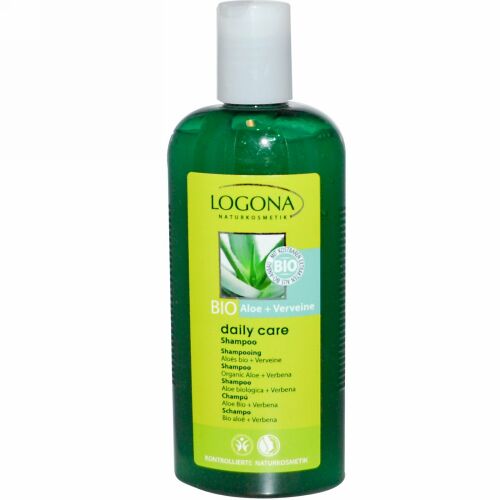 Logona Naturkosmetik, デイリー・ケア、シャンプー、オーガニック・アロエ+バーベナ、8.5 液量オンス (250 ml) (Discontinued Item)