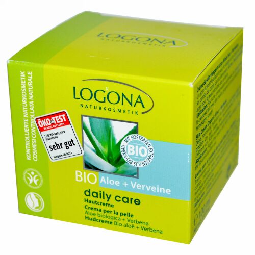 Logona Naturkosmetik, デイリー・ケア、スキン・クリーム、アロエ &バーベナ、 3.4オンス (100 ml) (Discontinued Item)