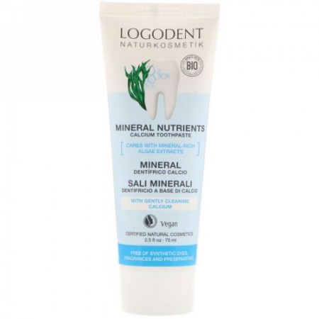 Logona Naturkosmetik, Mineral Nutrients Calcium Toothpaste, 2.5 fl oz (75 ml) (Discontinued Item)