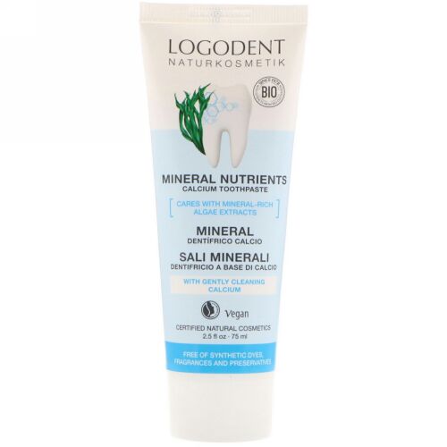 Logona Naturkosmetik, Mineral Nutrients Calcium Toothpaste, 2.5 fl oz (75 ml) (Discontinued Item)