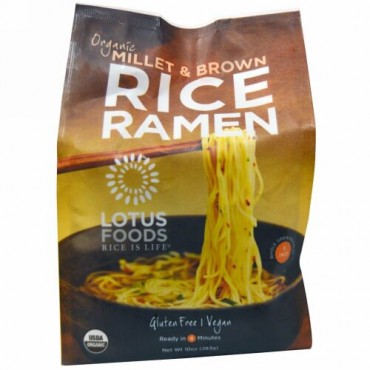 Lotus Foods, オーガニック雑穀&玄米ラーメン・4袋・283g (Discontinued Item)