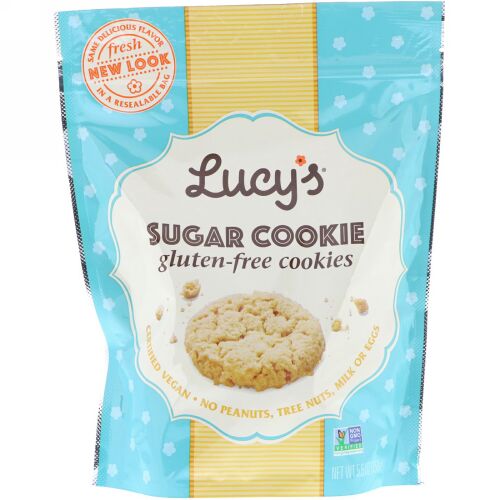 Lucy's, Sugar Cookies, Gluten Free, 5.5 oz (156 g) (Discontinued Item)