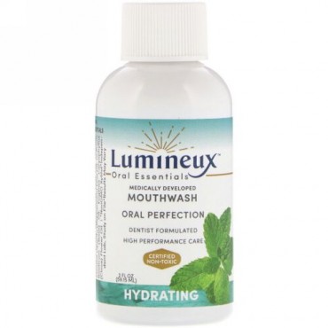 Lumineux Oral Essentials, リュミヌー、医学的に開発されたマウスウォッシュ、保湿、2液量オンス (59.15 ml) (Discontinued Item)