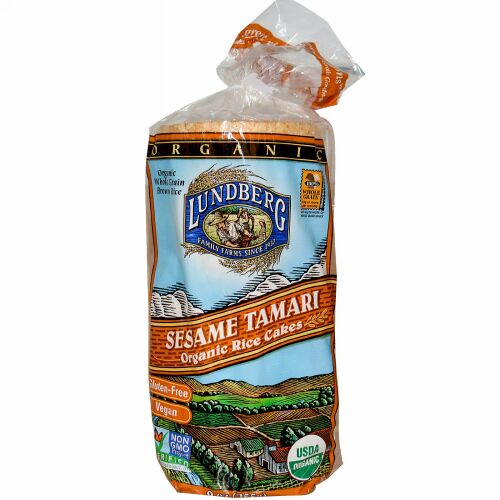 Lundberg, オーガニック ライスケーキ、セサミ タマリ、9 oz (255 g) (Discontinued Item)