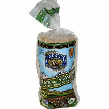 Lundberg, たまり醤油付き海苔、オーガニック・ライスケーキ、 8.5 oz (241 g) (Discontinued Item)