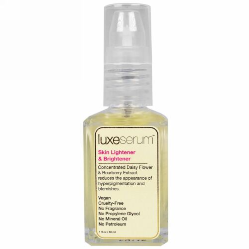 LuxeBeauty, ラックスセラム、スキンライトナー＆ブライトナー、1 液体オンス（30 ml）