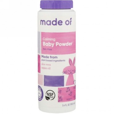 MADE OF, カーミングベビーパウダー、3.4液量オンス (100.5 ml) (Discontinued Item)