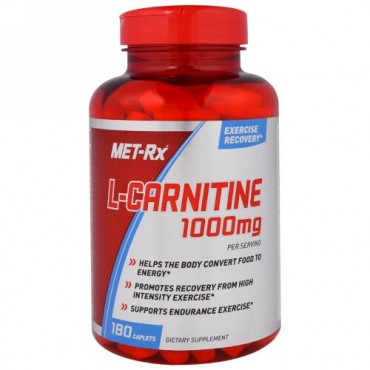 MET-Rx, L-Carnitine, 1,000 mg, 180 Caplets