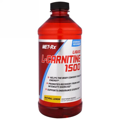 MET-Rx, 液体L-カルニチン1500、天然レモン風味、16 液体 オンス（473 ml） (Discontinued Item)