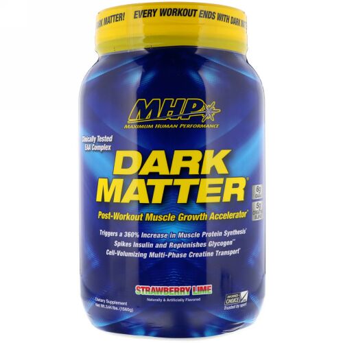 MHP, Dark Matter, Post-Workout Muscle Growth Accelerator, Strawberry Lime , 3.44 lbs (1560 g) (Discontinued Item)
