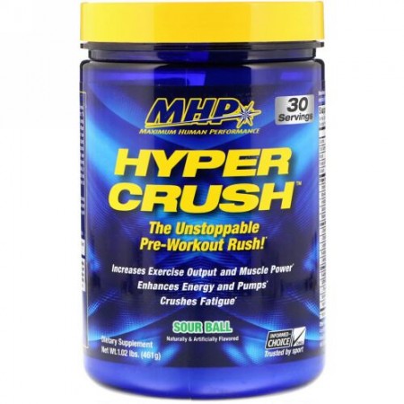 MHP, ハイパークラッシュ、プレトレーニング、サワーボール、1.02 lbs (461 g) (Discontinued Item)