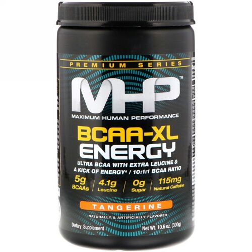 MHP, プレミアム シリーズ、BCAA-XL エナジー、タンジェリン、10.6 oz (300 g) (Discontinued Item)