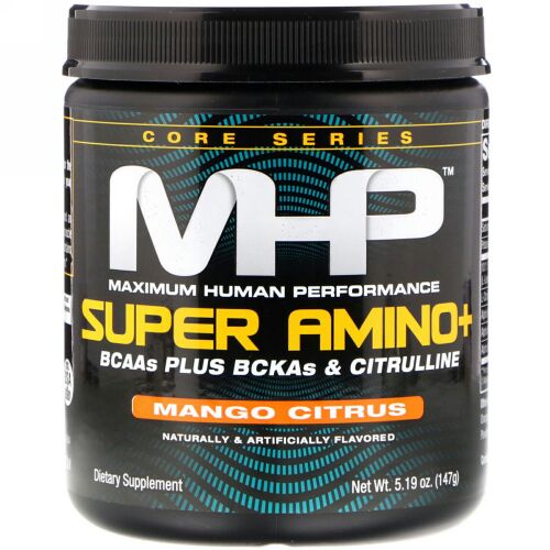 MHP, スーパーアミノ+、マンゴーシトラス、5.19 oz (147 g) (Discontinued Item)