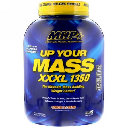 MHP, アップユアマスXXXL 1350、クッキー&クリーム、6ポンド (2720 g) (Discontinued Item)