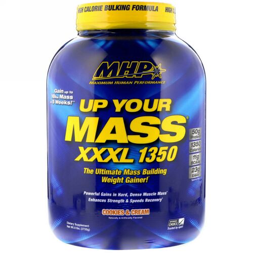 MHP, アップユアマスXXXL 1350、クッキー&クリーム、6ポンド (2720 g) (Discontinued Item)