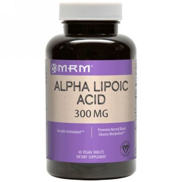 MRM, アルファリポ酸、300 mg、ベジカプセル60錠 (Discontinued Item)