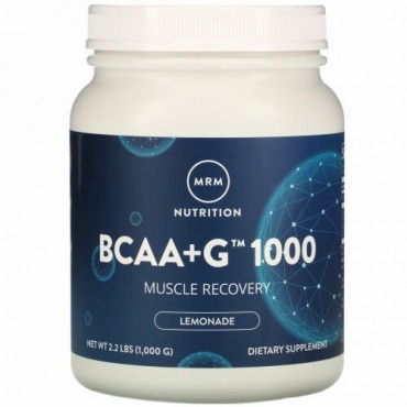 MRM, BCAA＋G1000、レモネード、1,000g（2.2ポンド）