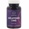 MRM, ニュートリション、メラトニン、3 mg、ビーガンカプセル60粒