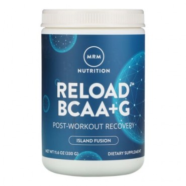 MRM, Reload（リロード）BCAA+G、ワークアウト後の疲れが気になる方に、アイランドフュージョン、330g（11.6オンス）