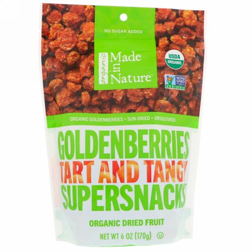 Made in Nature, オーガニック・ゴールデンベリー・タルトとタンジー・スーパースナック、6オンス（170 g） (Discontinued Item)