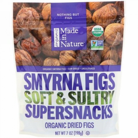 Made in Nature, オーガニック、スマーナフィグ、口当たりソフトなスーパースナック7 oz (198 g)
